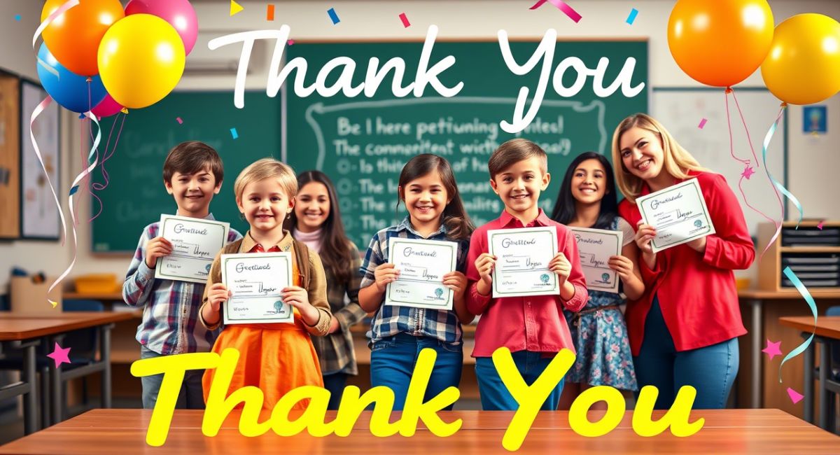 Tthank You Messages To Students From Teachers