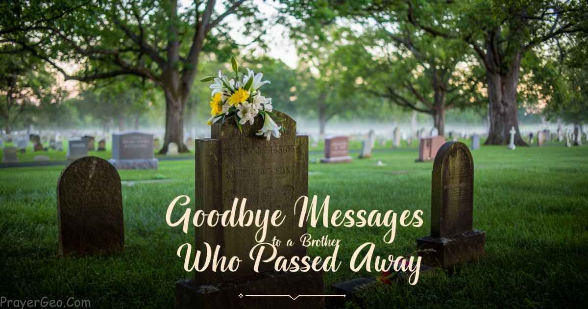 Goodbye Messages to a Brother Who Passed Away