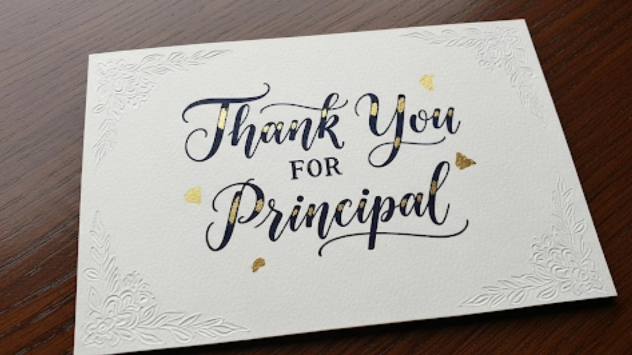 Thank You Quotes for Principal