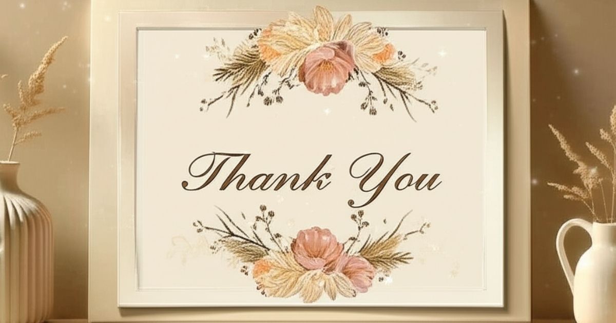 Thank You for Letting Me Stay at Your House