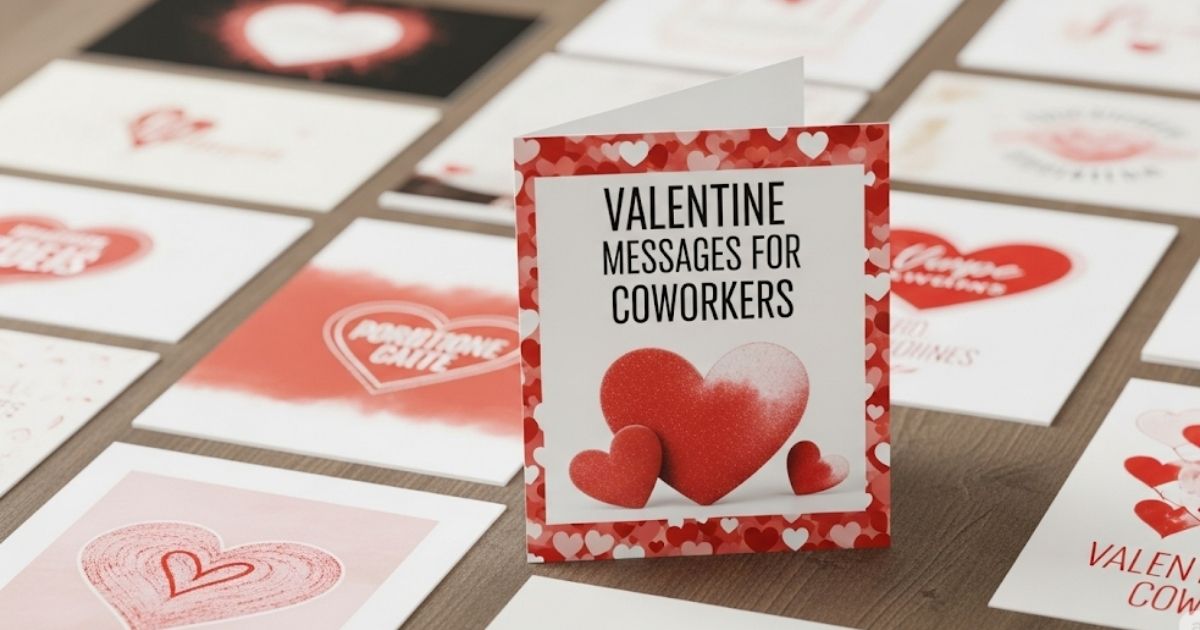 Valentine Messages for Coworkers