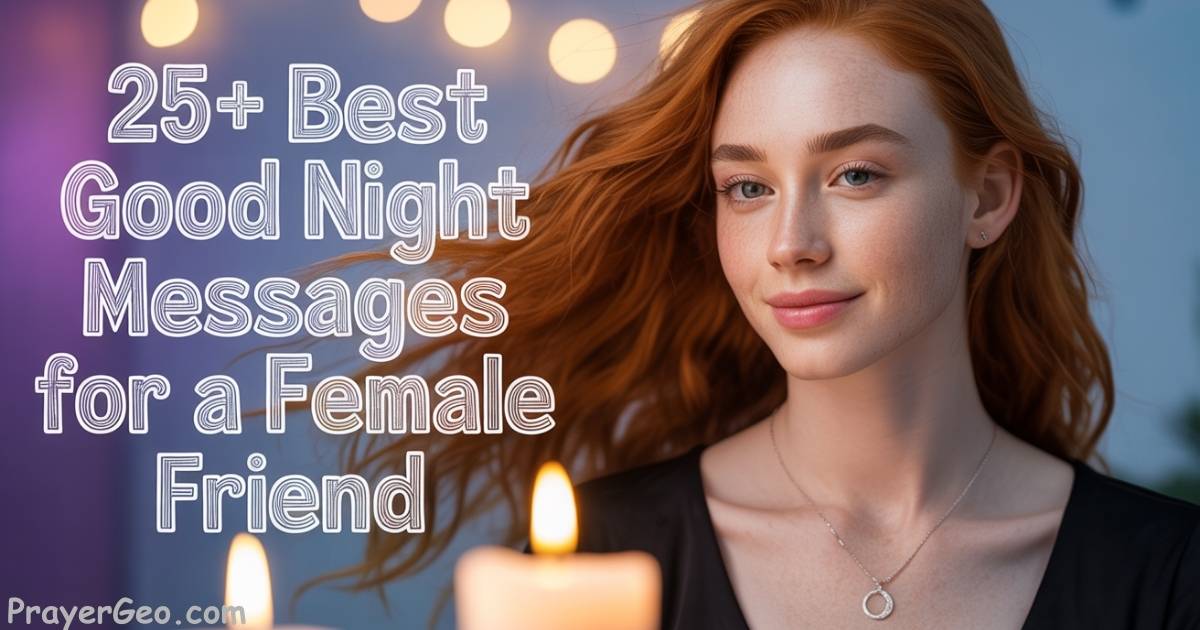 Best Good Night Messages for a Female Friend