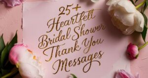 Bridal Shower Thank You Messages