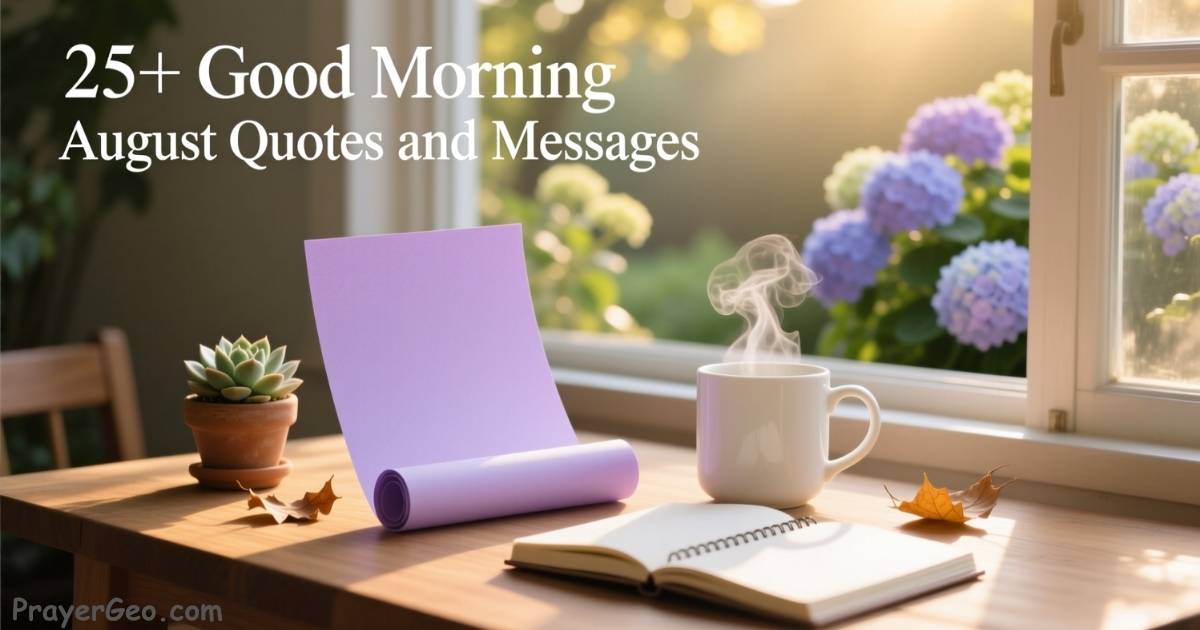 Good Morning August Quotes