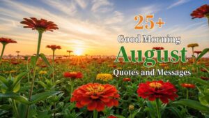 Good Morning August Quotes