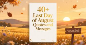 Last Day of August Quotes