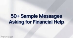 Sample Messages Asking for Financial Help