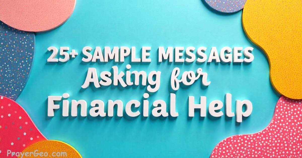 Sample Messages Asking for Financial Help