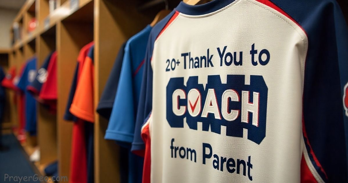 Thank You Messages to Coach from Parent