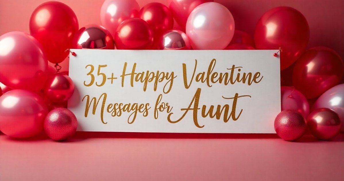 Valentine Messages for Aunt