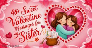 Valentine Messages for Sister