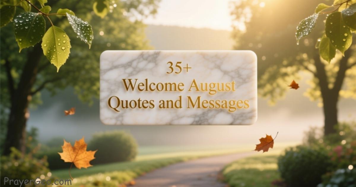 Welcome August Quotes