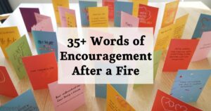 Words of Encouragement After a Fire