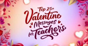 Valentine Messages for Teachers