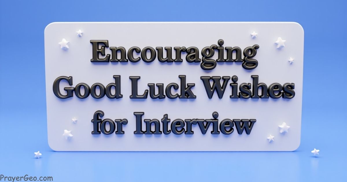 Good Luck Wishes for Interview
