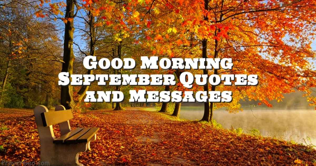 Good Morning September Quotes