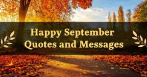 Happy September Quotes