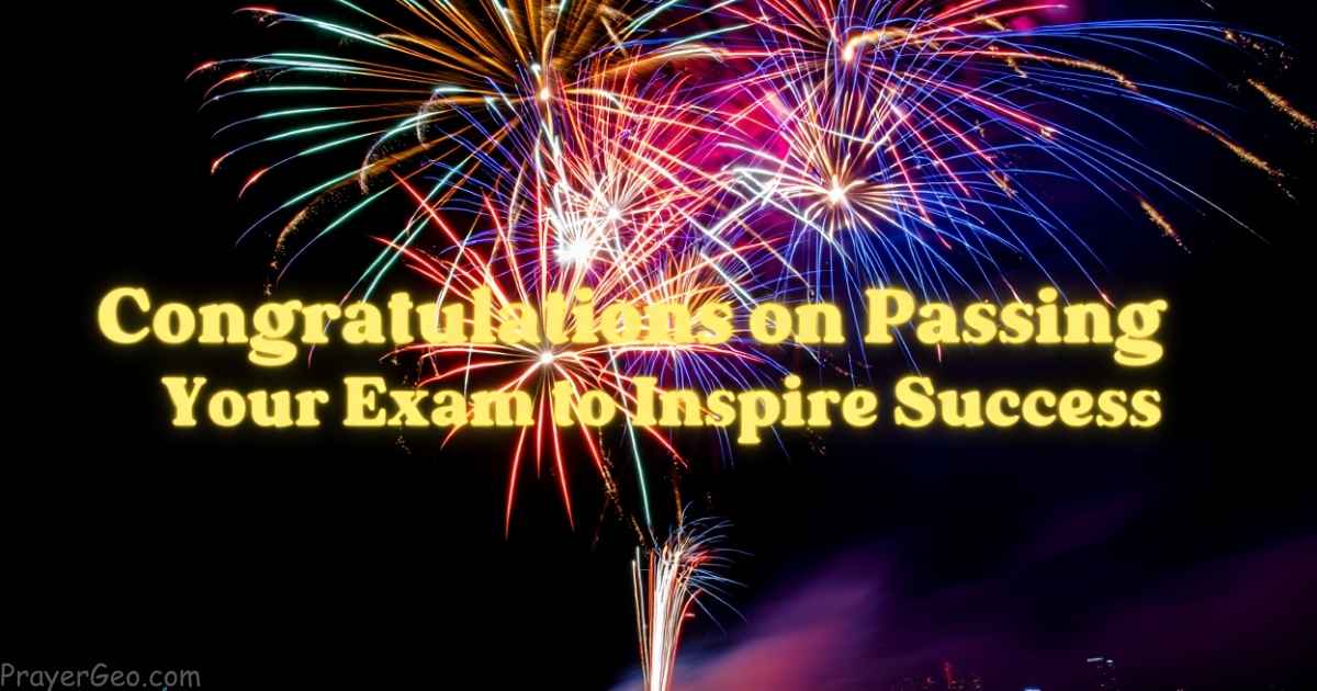 Congratulations on Passing Your Exam
