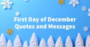 First Day of December Quotes
