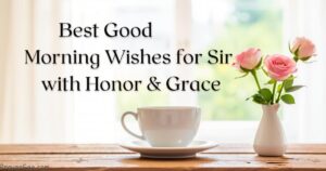 Good Morning Wishes /Good Morning Wishes for Sir