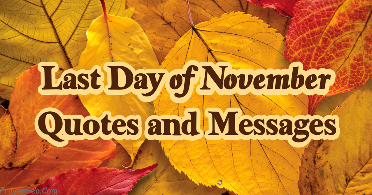Last Day of November Quotes