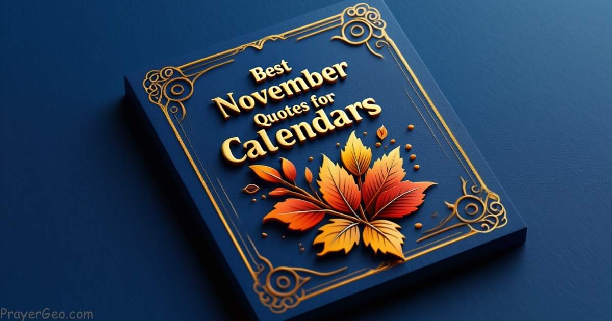 November Quotes for Calendars