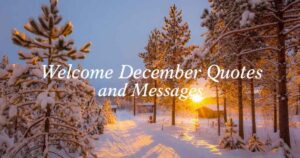 Welcome December Quotes