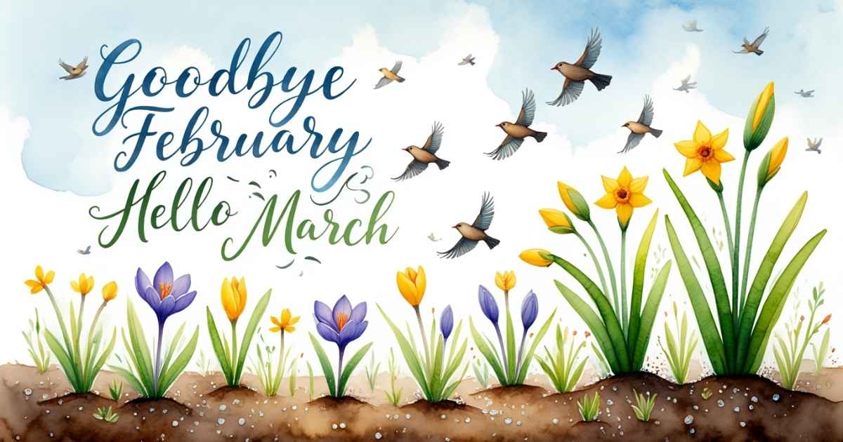 Goodbye February Hello March Quotes