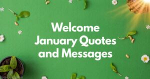 Welcome January Quotes