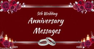 5th Wedding Anniversary Messages