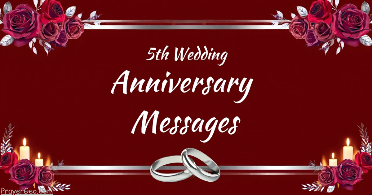 5th Wedding Anniversary Messages