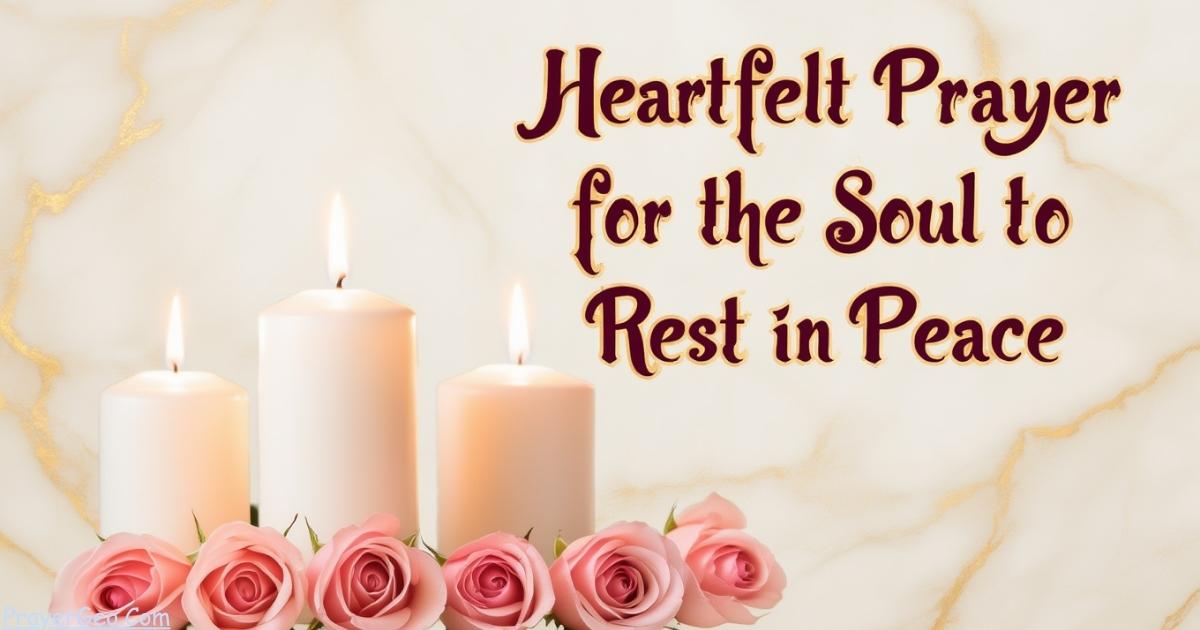 Prayer for the Soul to Rest in Peace