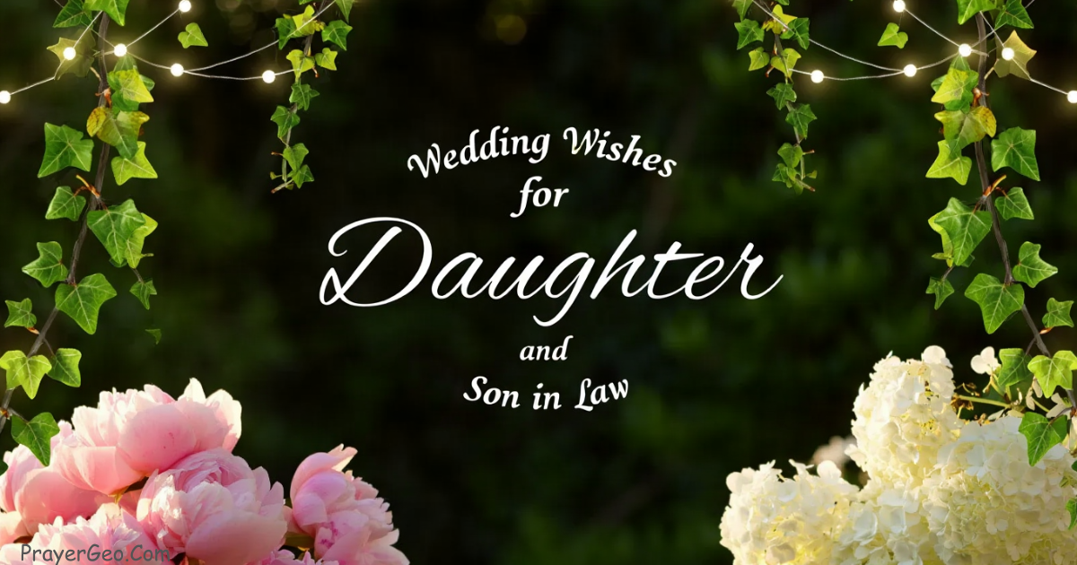 Wedding Wishes for Daughter and Son in Law
