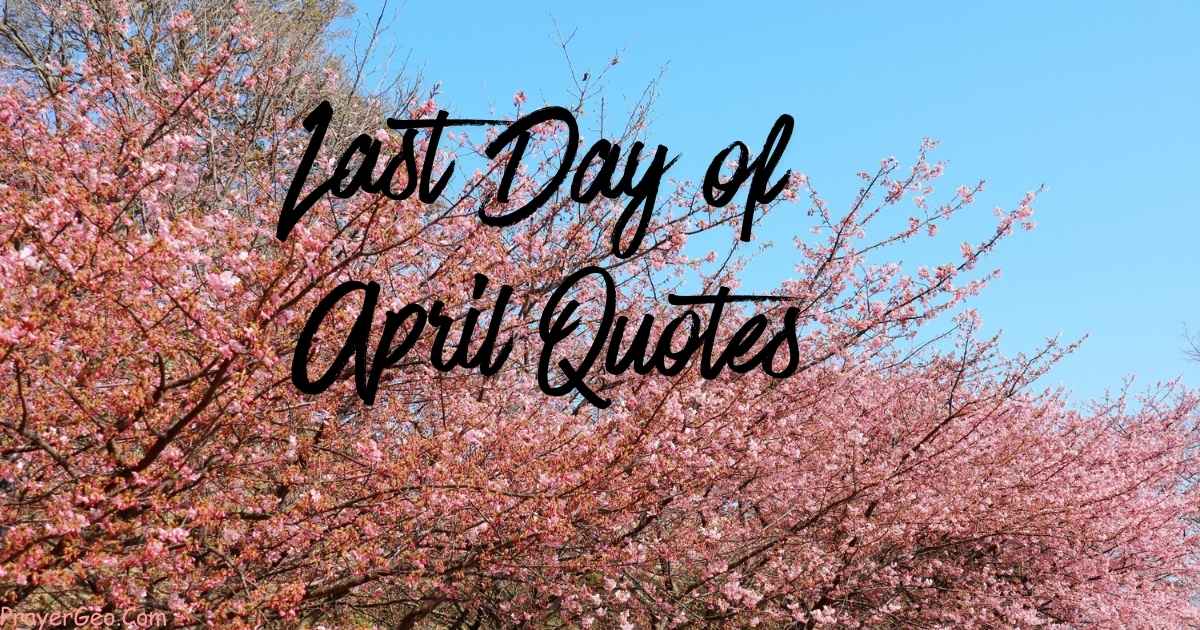 Last Day of April Quotes